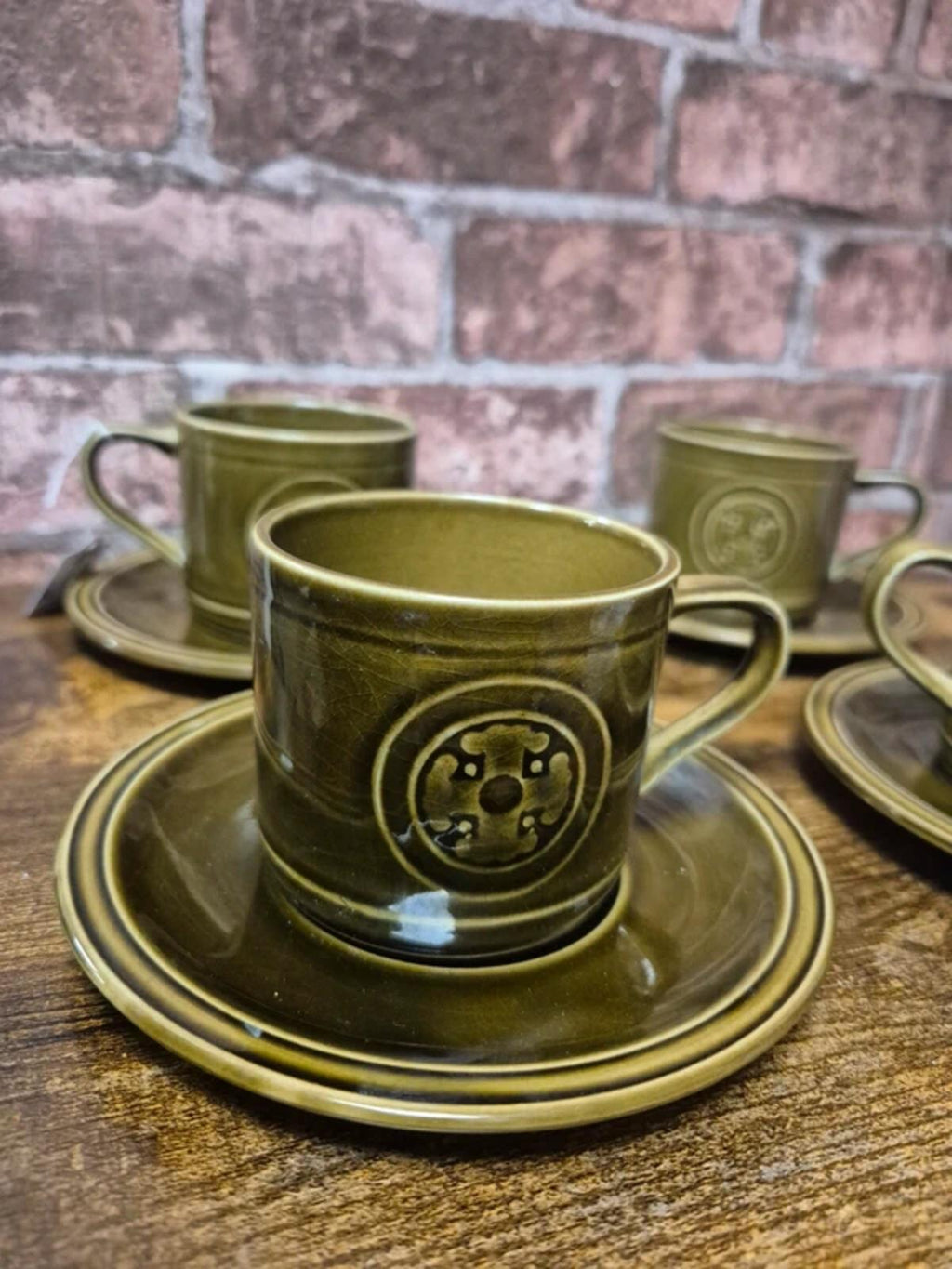 Agincourt Crown Clarence Ironstone 4 Cups and Saucers