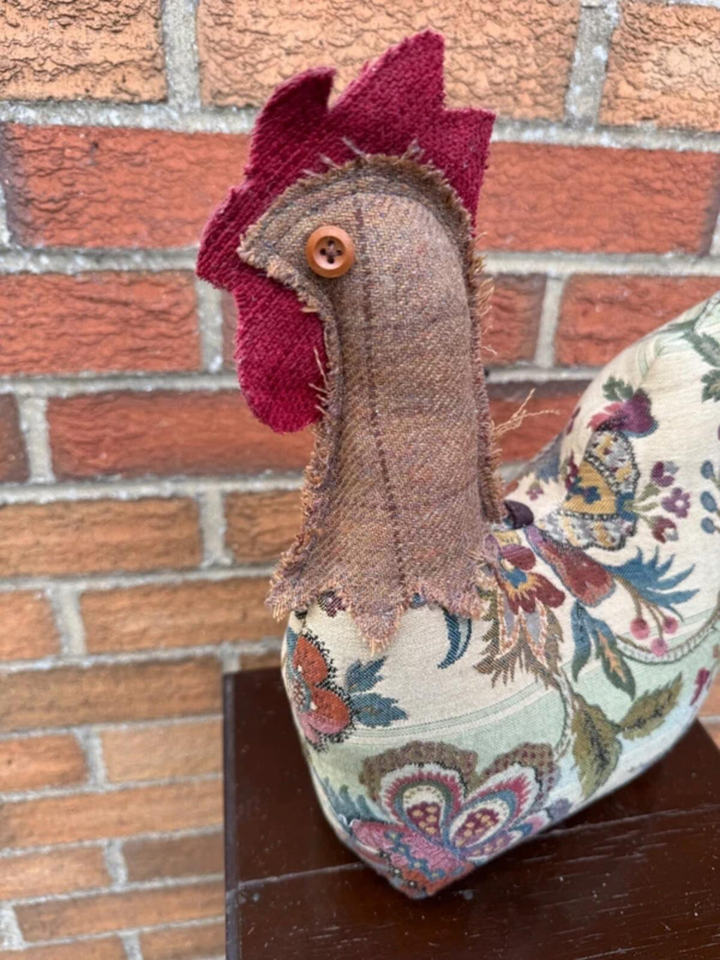 Tapestry Chicken Doorstop