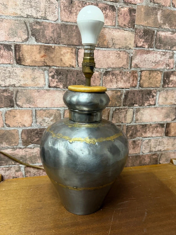Antique Indian Metal with Brass Soldering Lamp