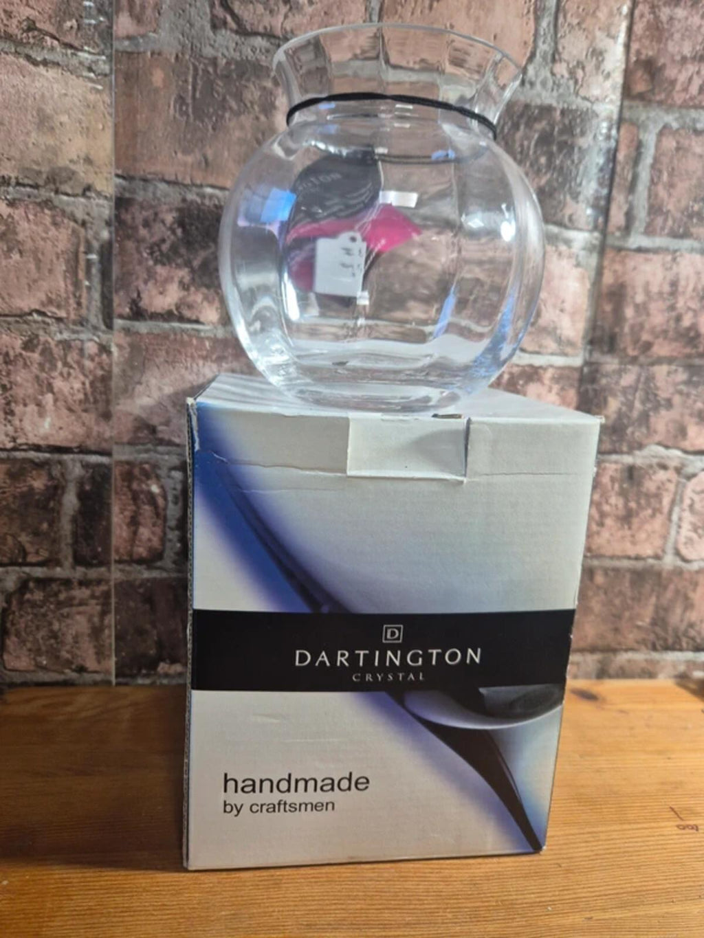 Dartington crystal round bowl
