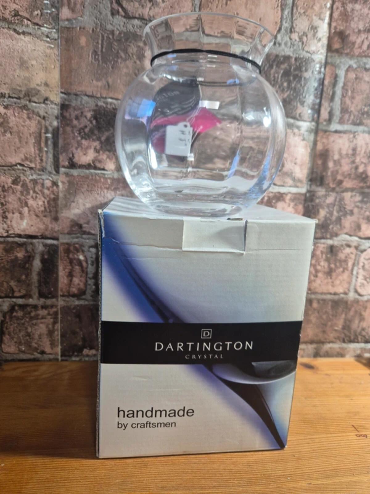 Dartington crystal round bowl