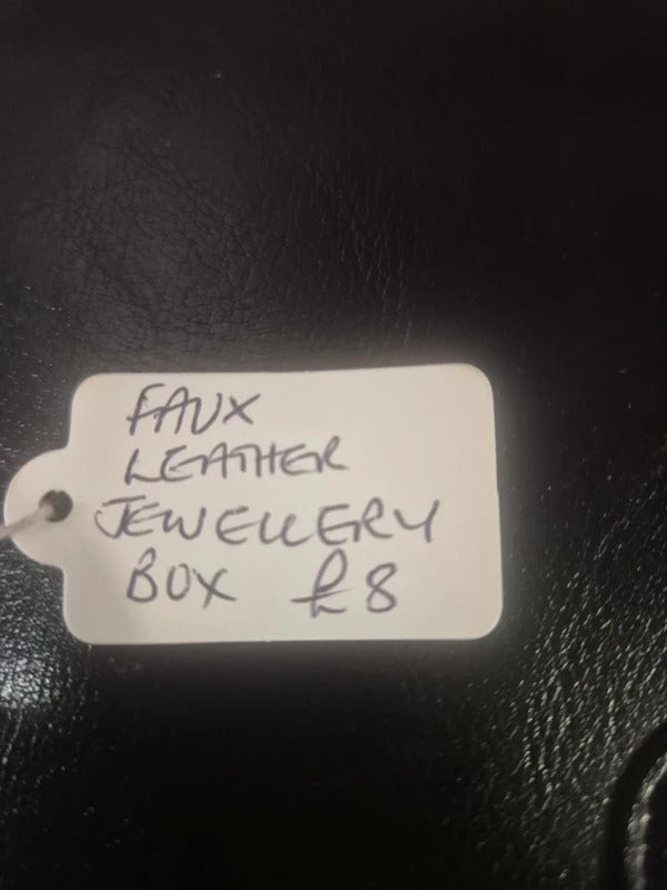 Faux leather jewellery box
