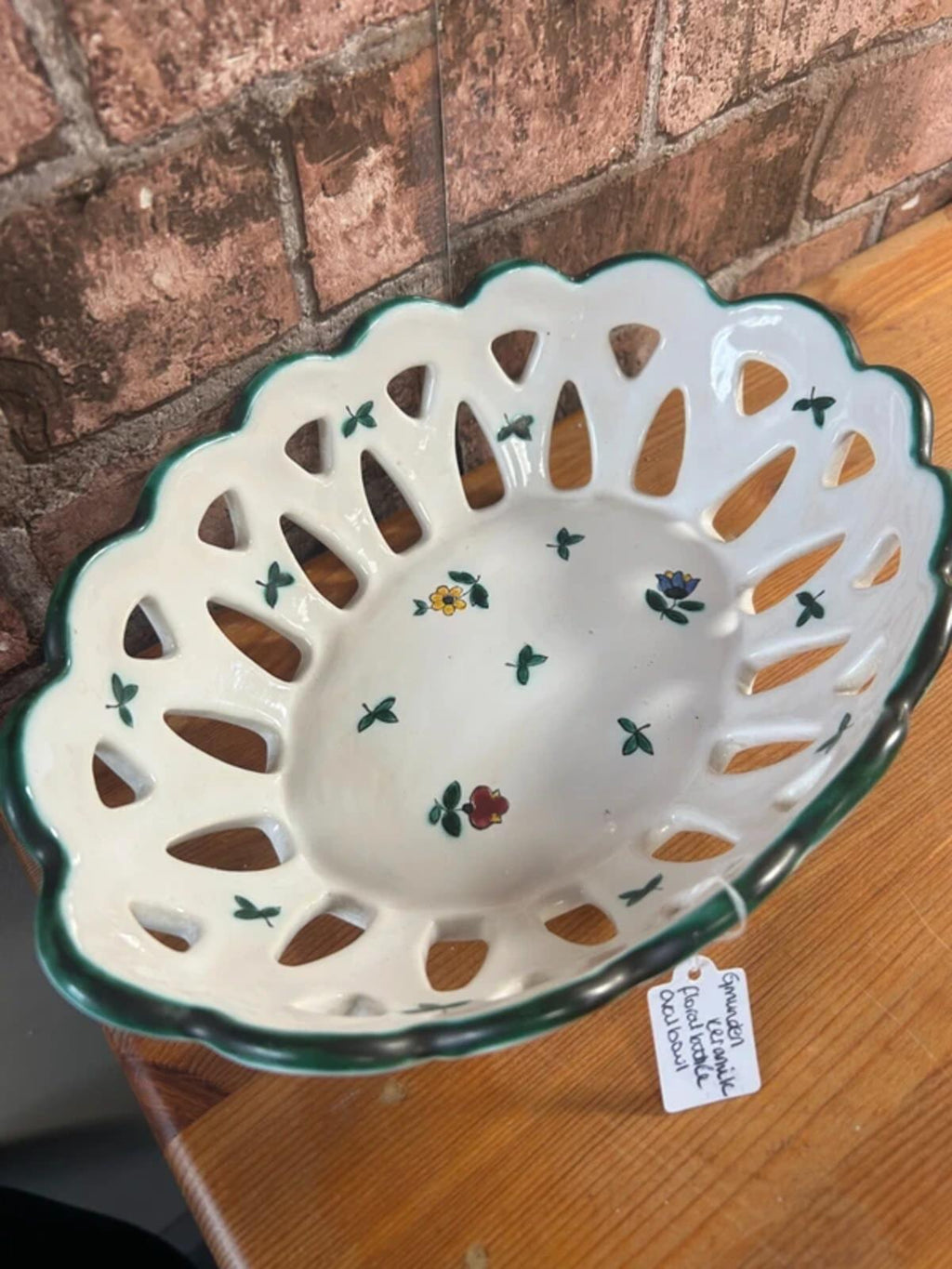 Gmunder Keramik Lattice Oval Bowl