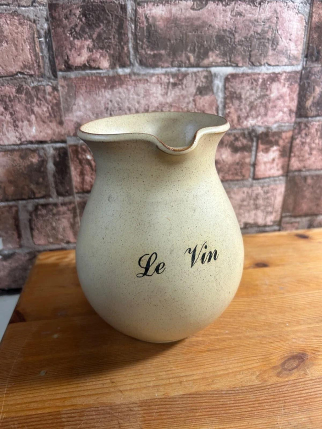 Vintage Le Vin Wine Pitcher