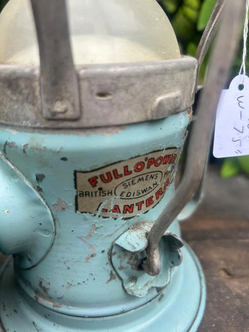 Vintage Siemens Full o Power British Made Lantern