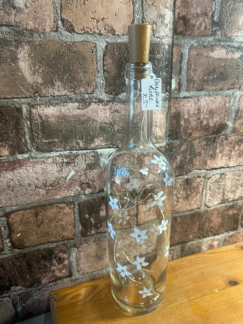 Daisy Painted Bottle
