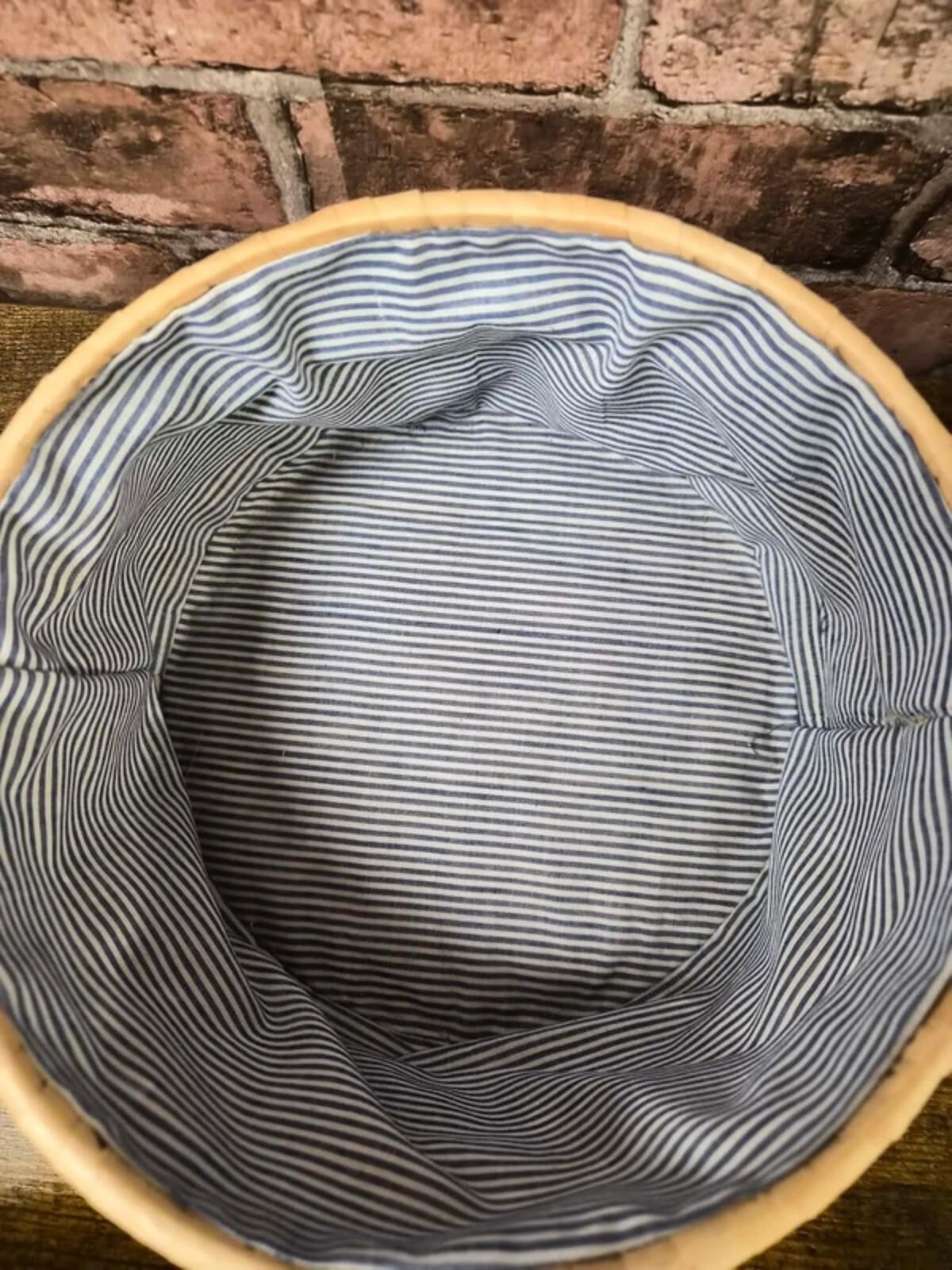 Wicker Moroccan Basket with Lid