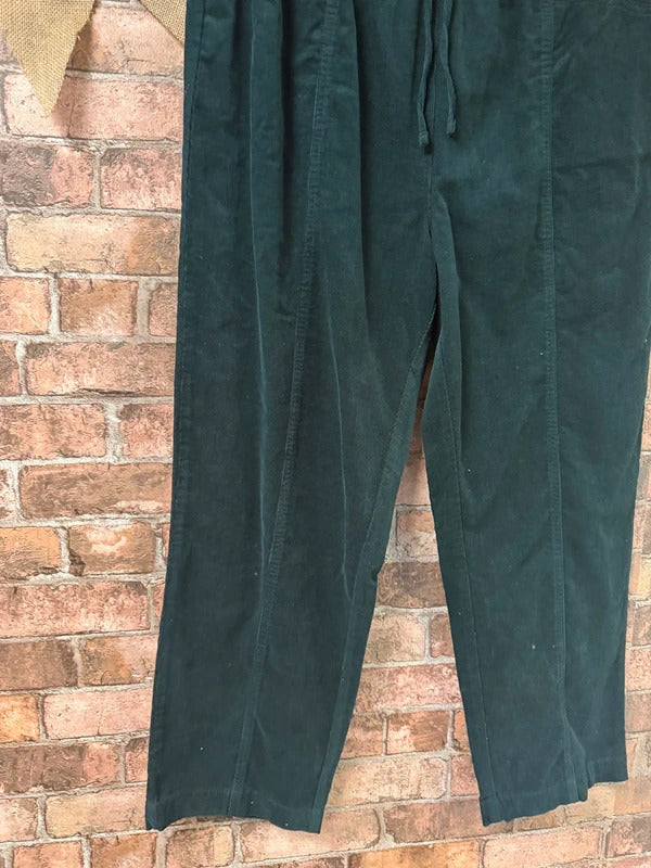 Isle Essentials Dark Green Corduroys - Size 20