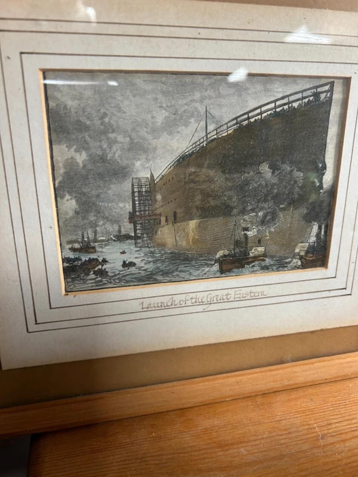 Launch of The Great Eastern Framed Print