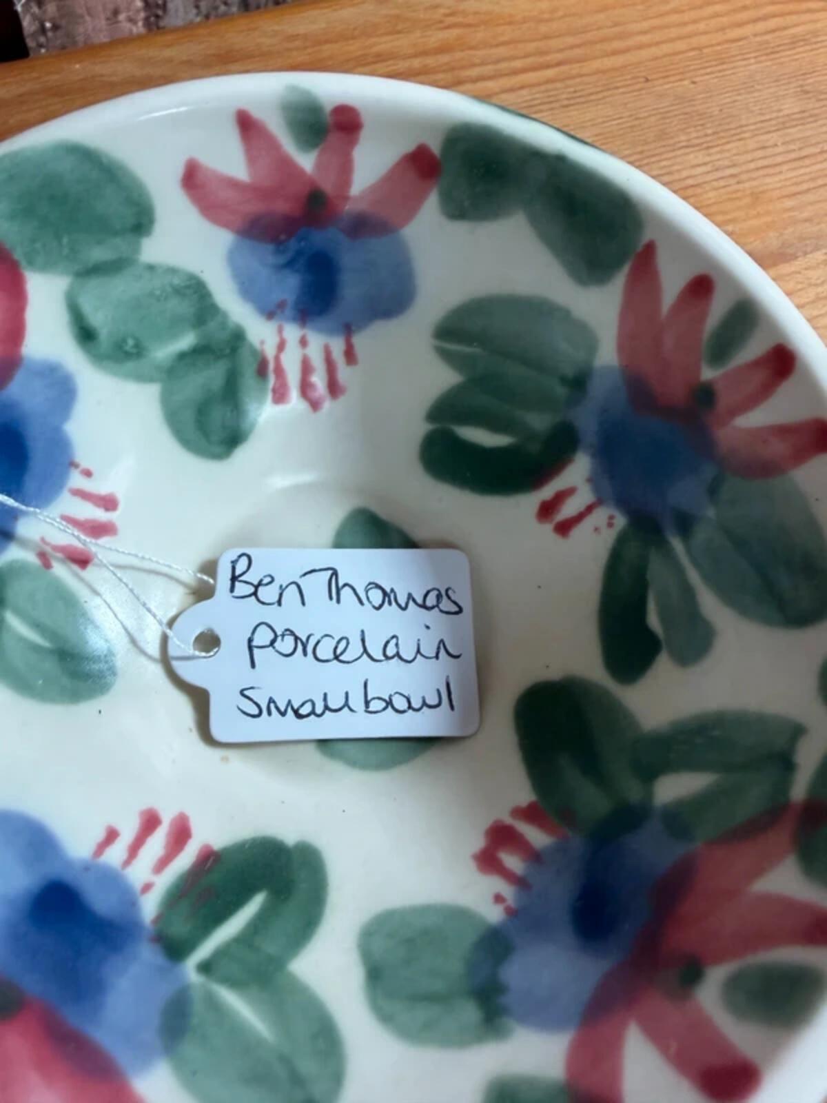 Ben Thomas Porcelain Small Bowl