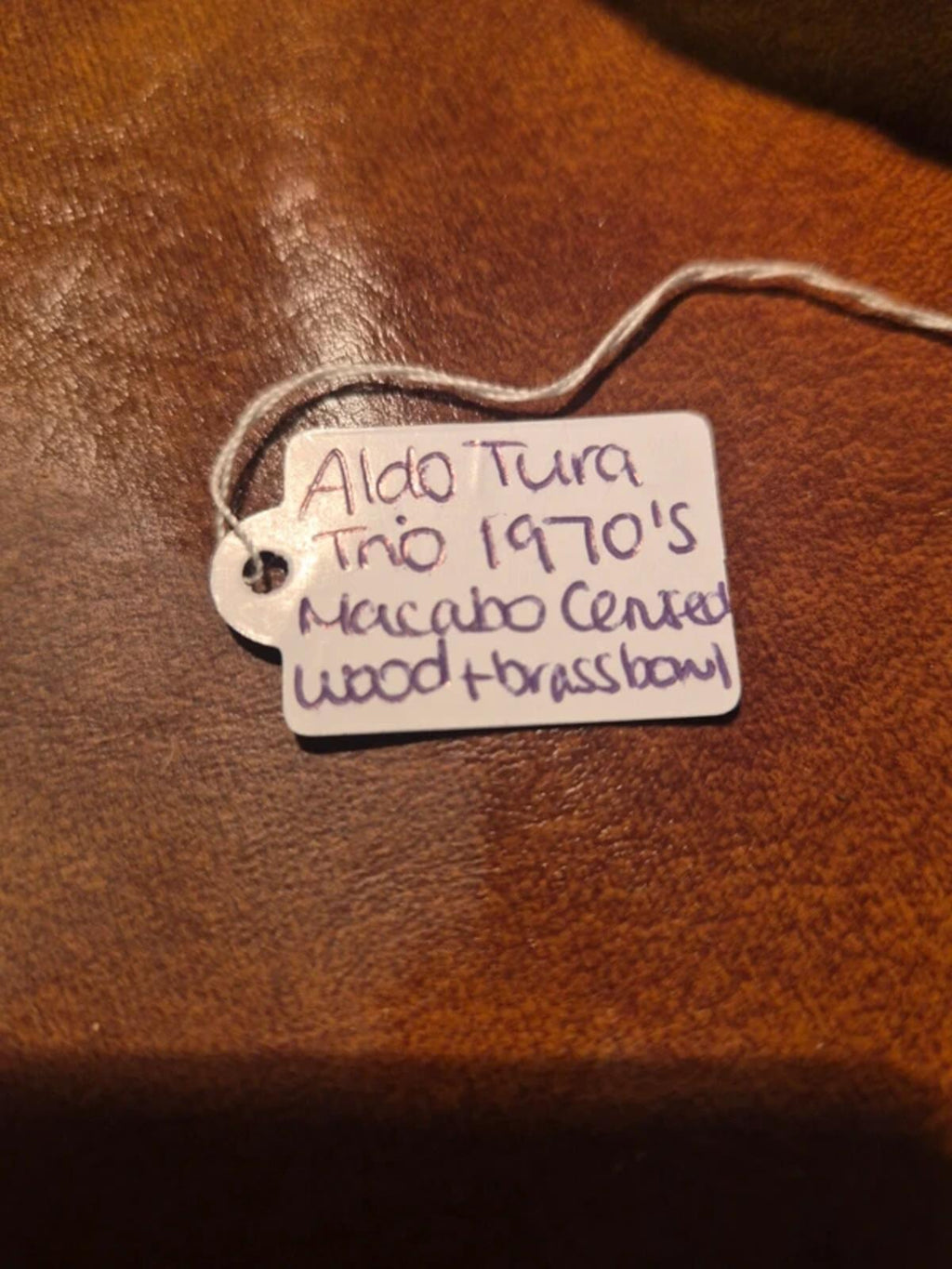 Aldo Tura trio bowl 1970's Macabo Cusano