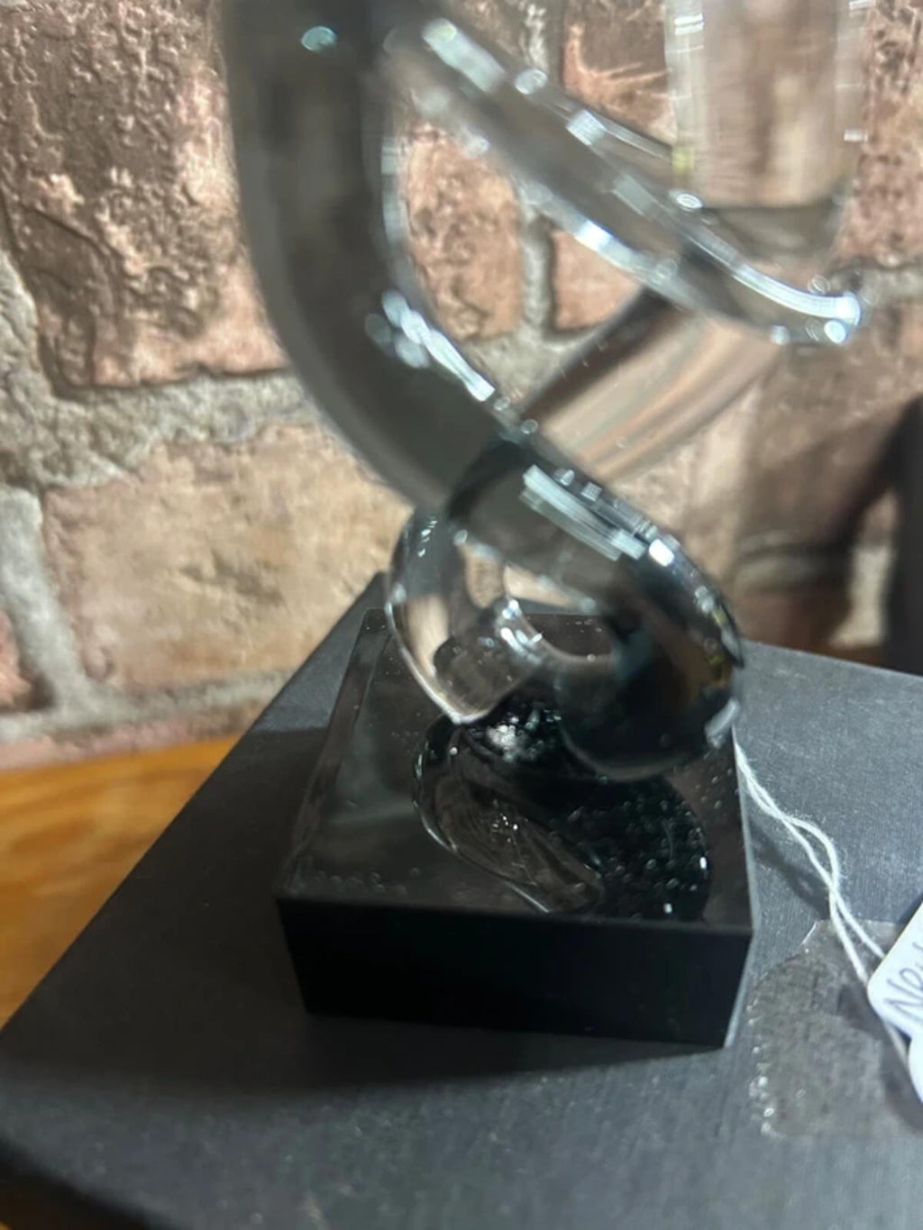 Pair of Newark Glass Rumba Sculptures
