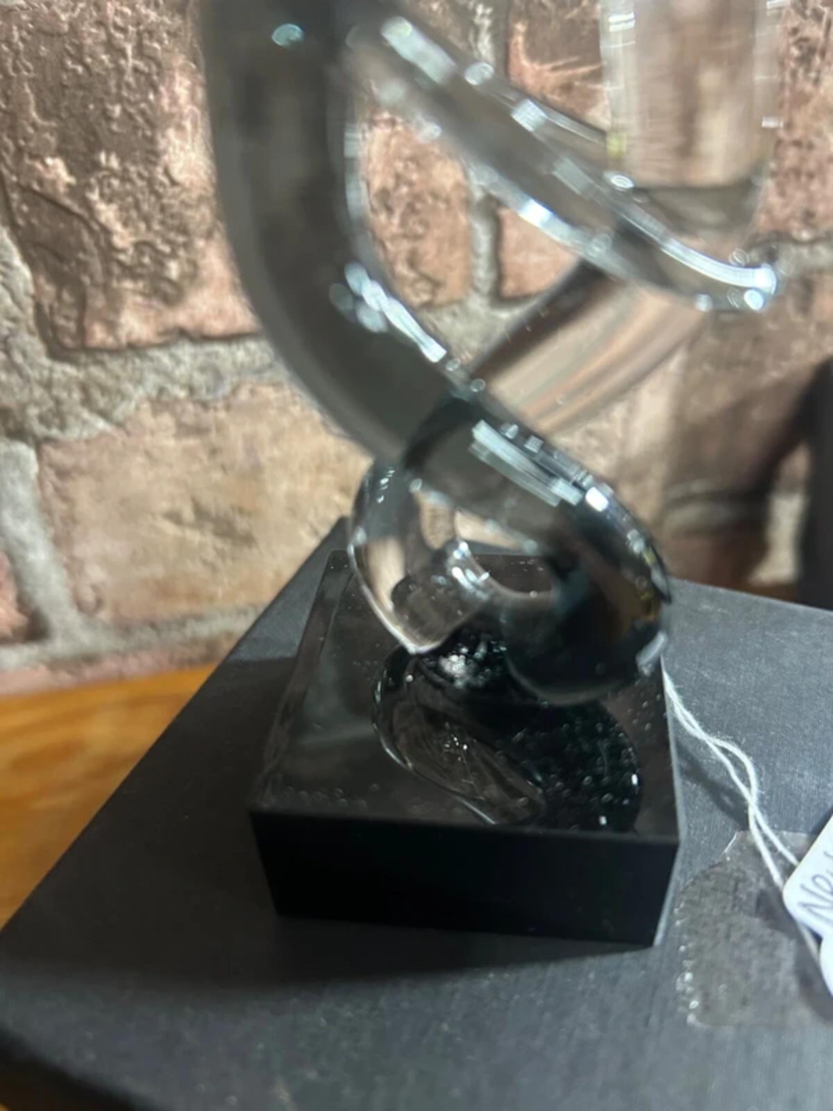 Pair of Newark Glass Rumba Sculptures