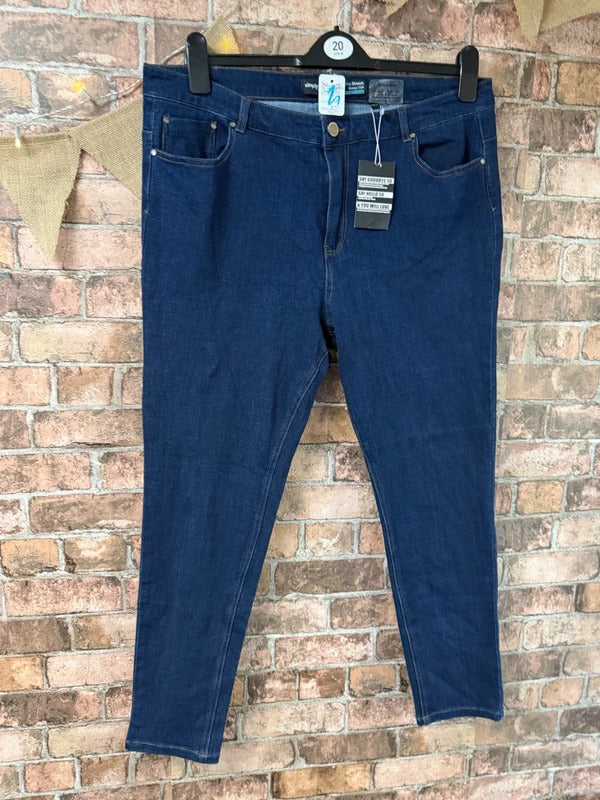 Simply Be 4 Way Stretch Skinny Jeans - Size 22 Regular