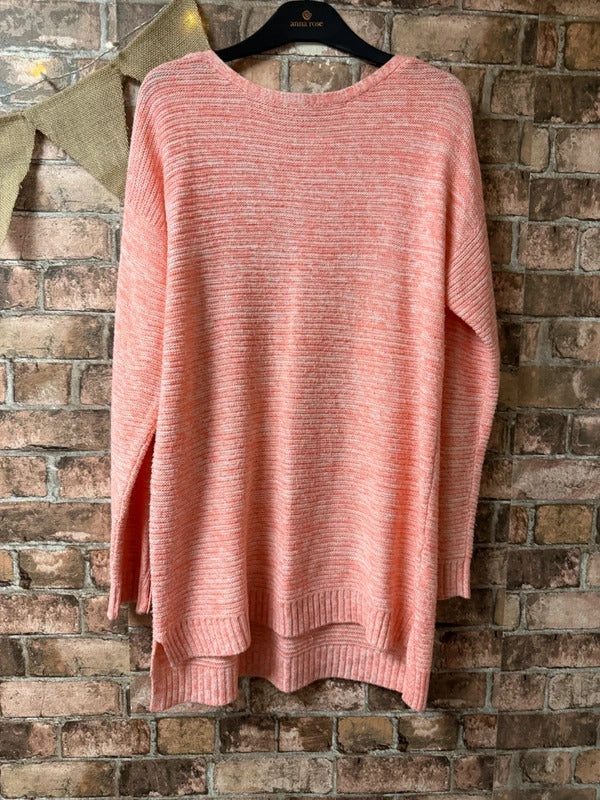 Peacocks Pink Jumper - Size 10