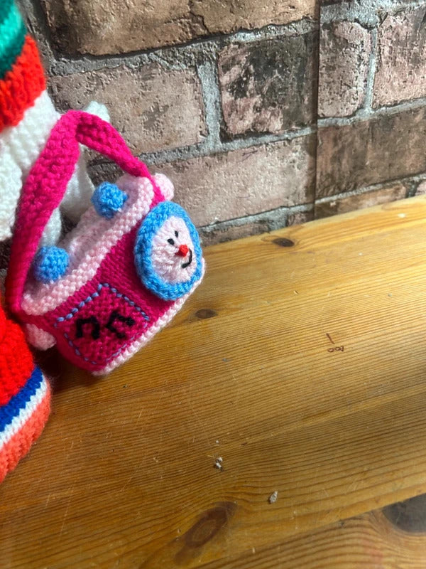 Knitted Clown Doll