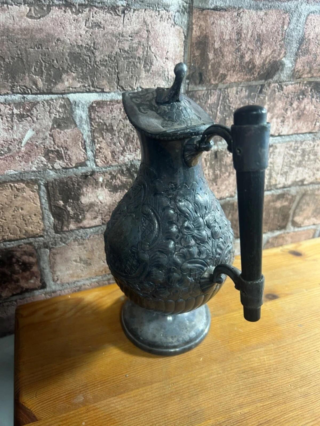 Victorian Lidded Hot Water Jug