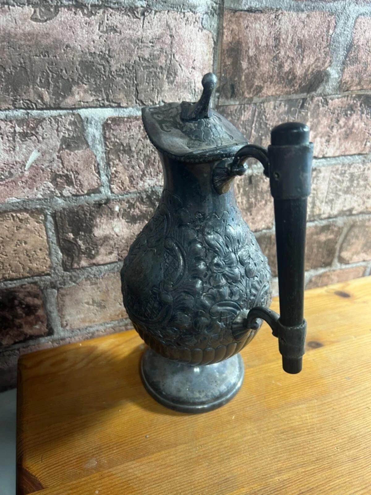 Victorian Lidded Hot Water Jug
