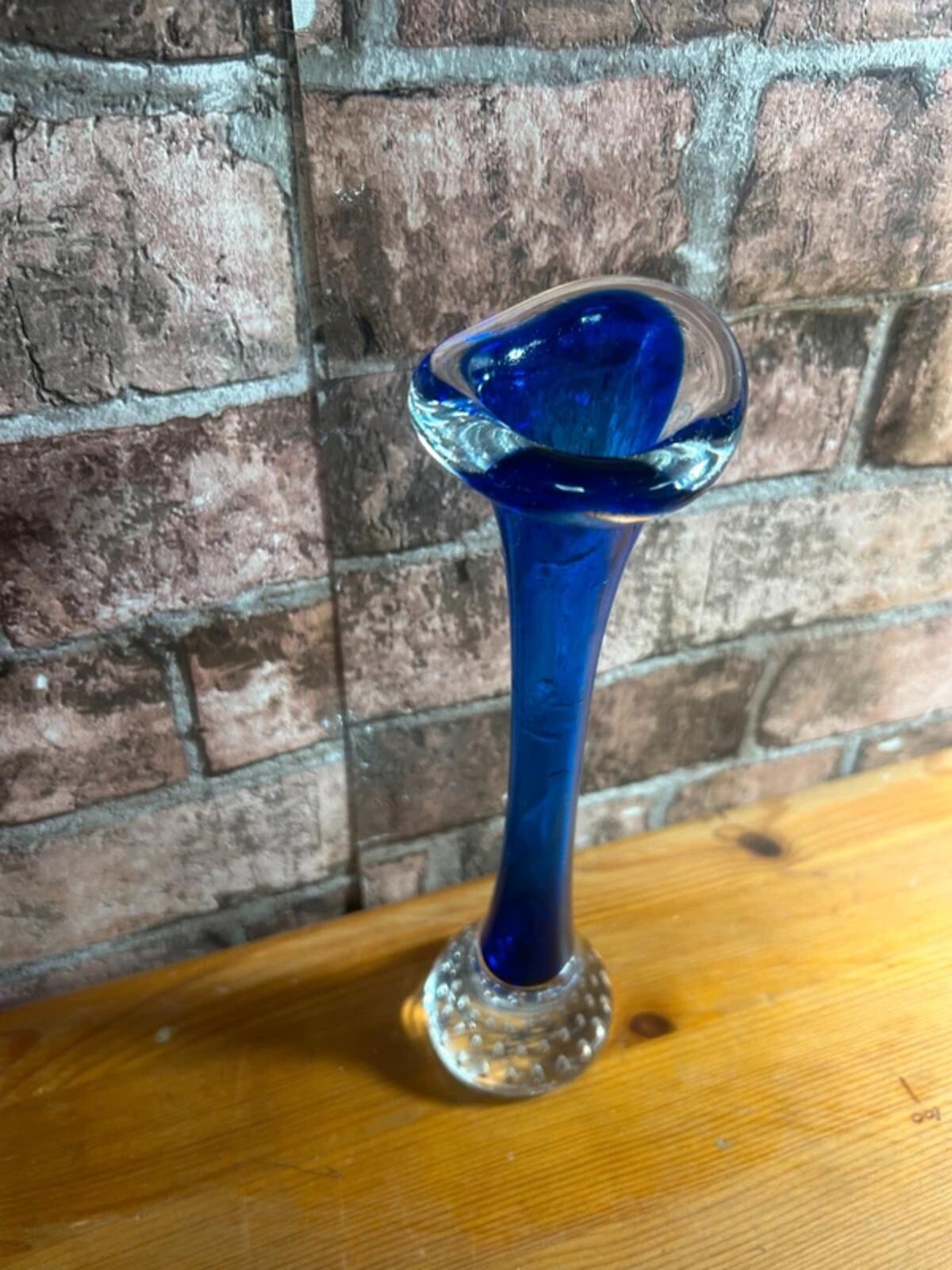 Swedish Blue Cobalt Glass Vase