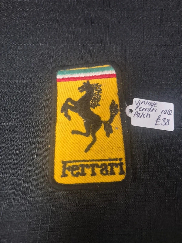 Vintage ferrari race patch