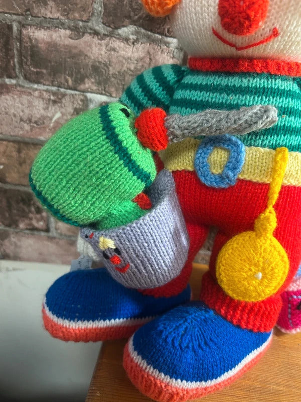 Knitted Clown Doll