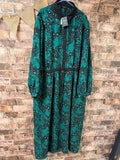 JD Williams Green Leopard Dress - Size 24