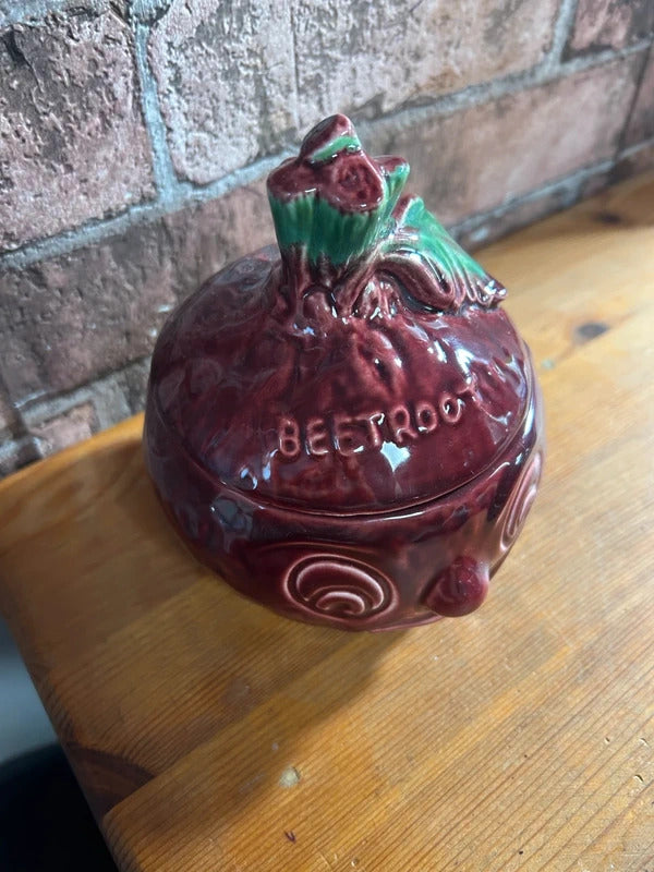 Vintage Sylvac Beetroot Face Storage Pot