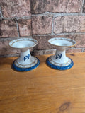 Royal Doulton 'Real old willow' candle holders