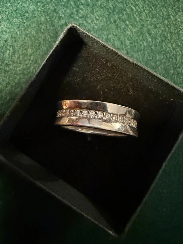 Sterling Silver Band Ring - Size O - 6g