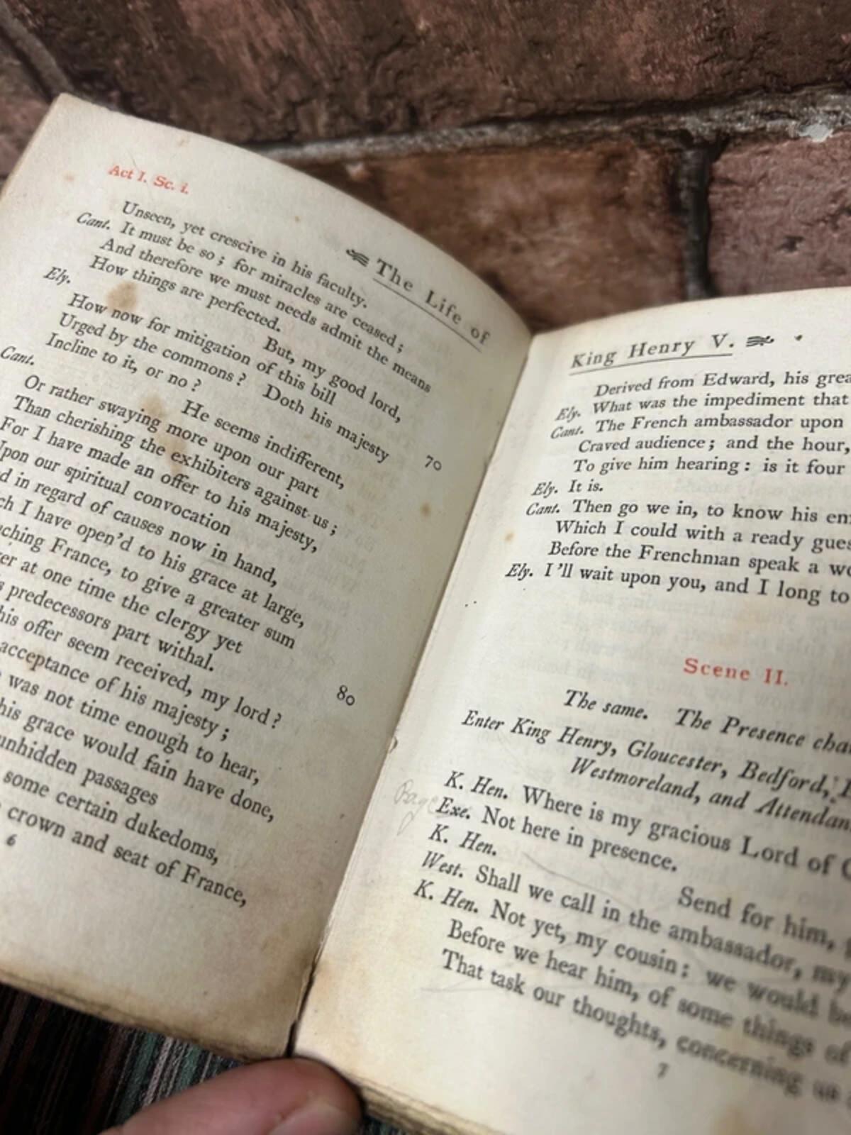 William Shakespeare Henry V 1900 Edition