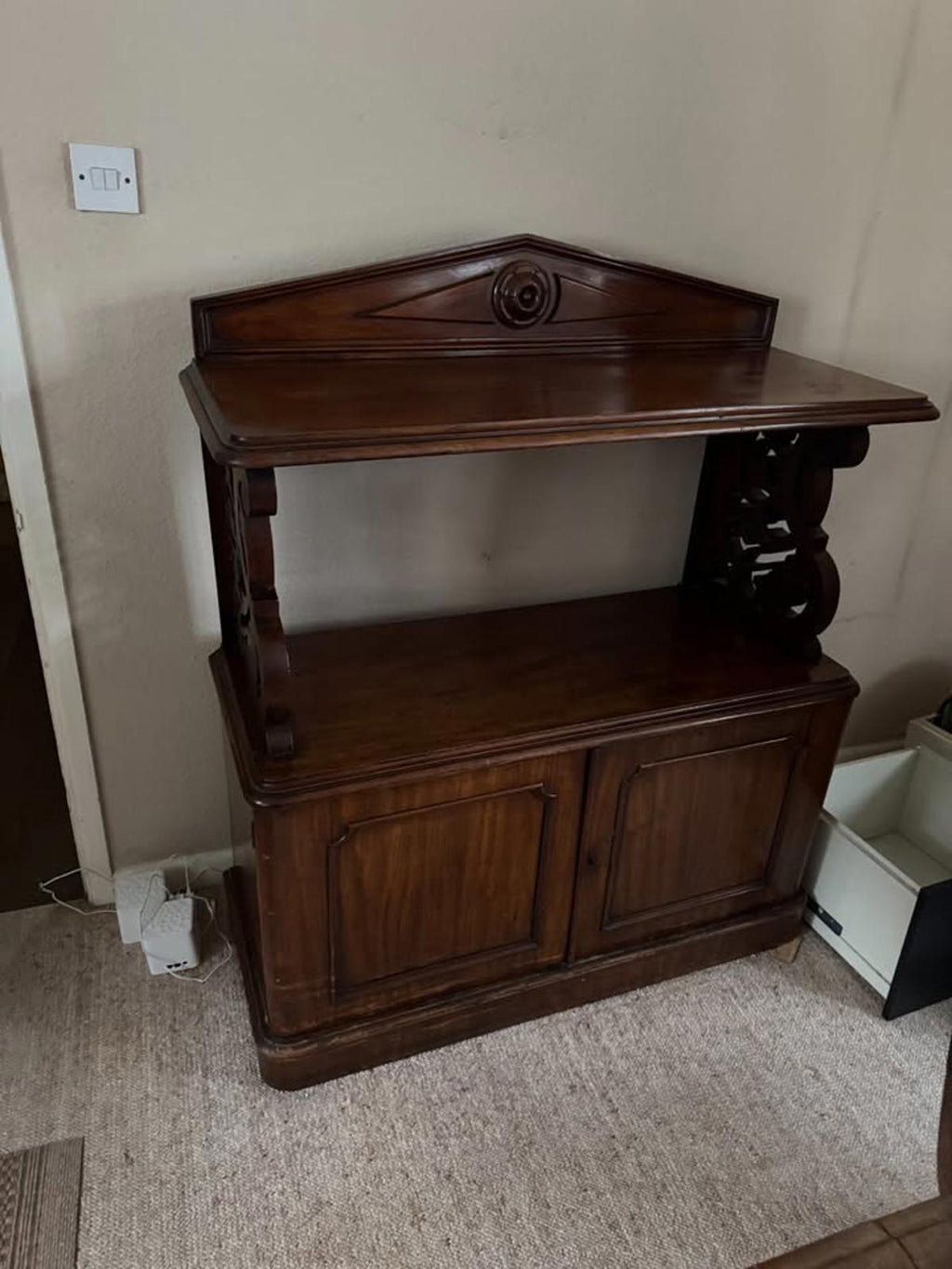 Antique Buffet, Scottish Server Cabinet, Mahogany, Mid Victorian C.1870
