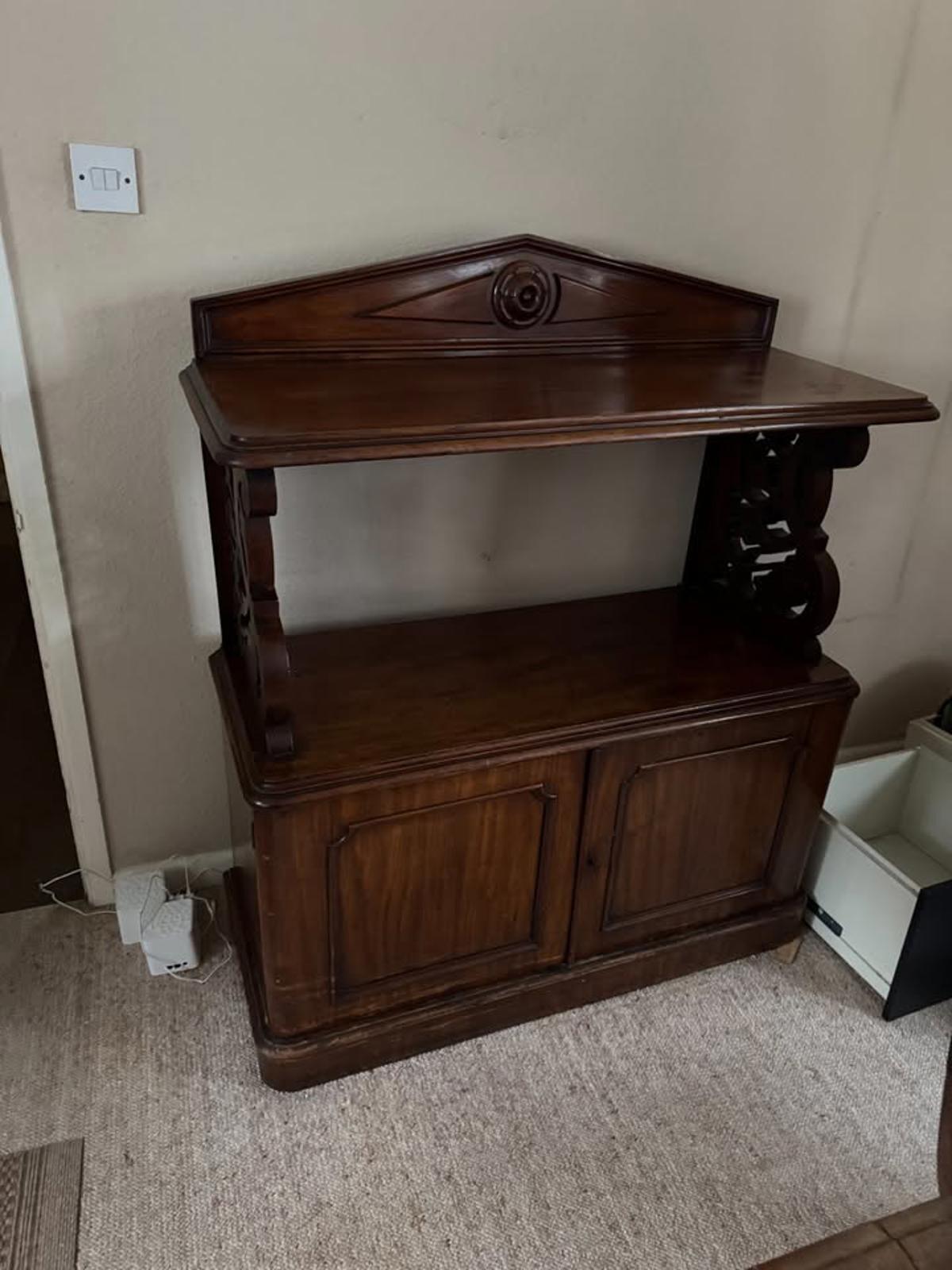 Antique Buffet, Scottish Server Cabinet, Mahogany, Mid Victorian C.1870