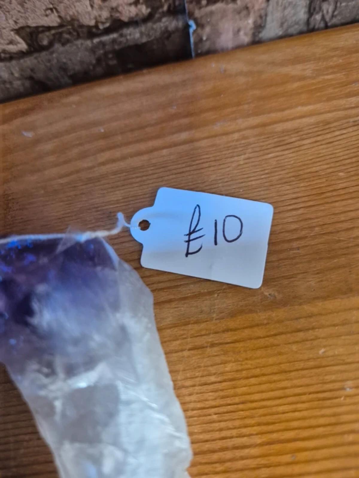 Amethyst Point naturally formed quartz crystal