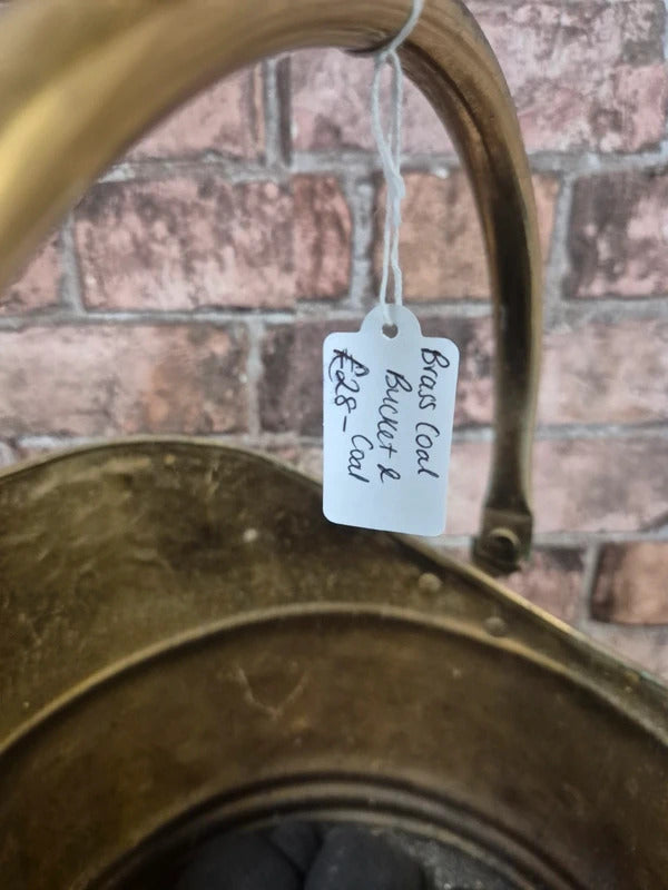 Brass coal bucket