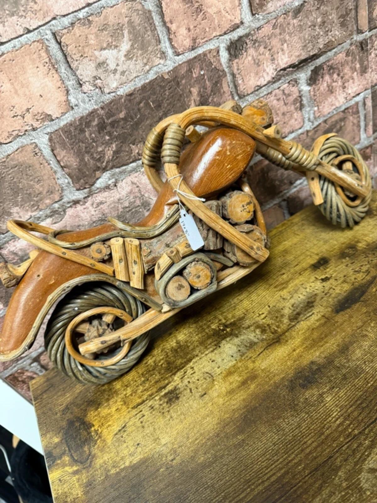 Wooden/Wicker Motorcycle