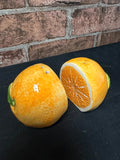 Ceramic Orange Salt and Pepper Pots