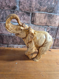 Faux ivory style resin elephant