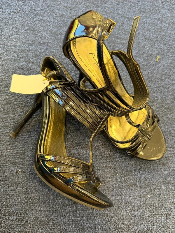 Anne Michelle Black Heels - Size 4 UK