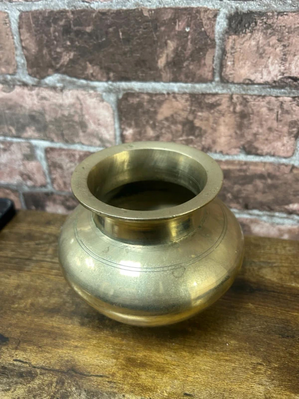 Solid Brass Vintage Vessel Pot