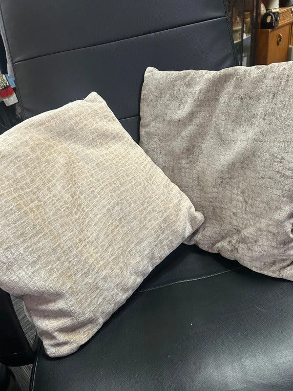 Set of 6 Beige and Mink Cushions
