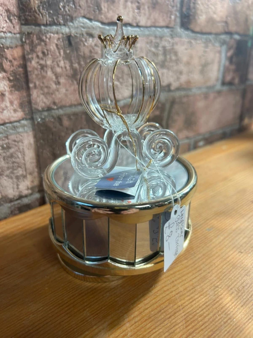 Mayflower Glass Carriage Ornament