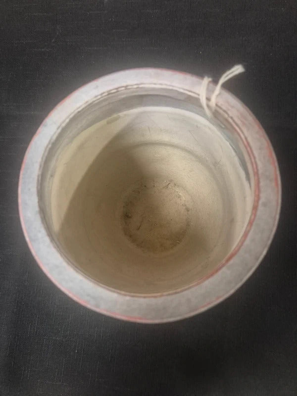 Rsutic washed terracota wrapped plant pot