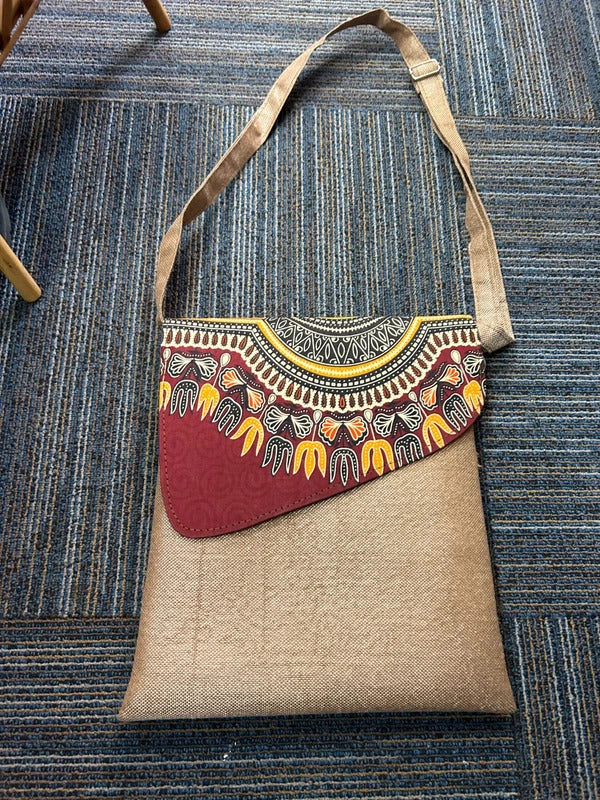 African Print Crossbody Handbag