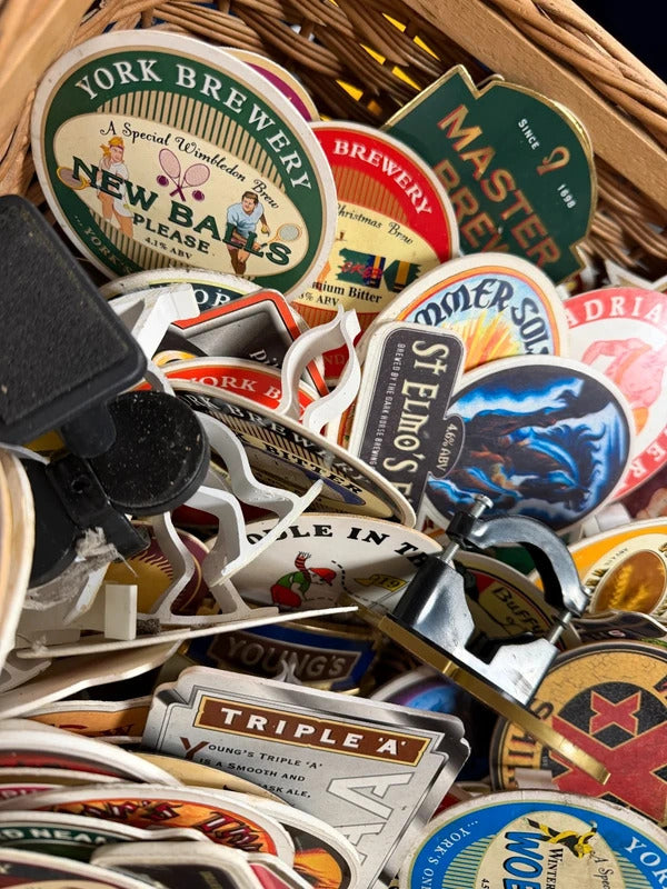 Bundle of Vintage Beer Pump Clips