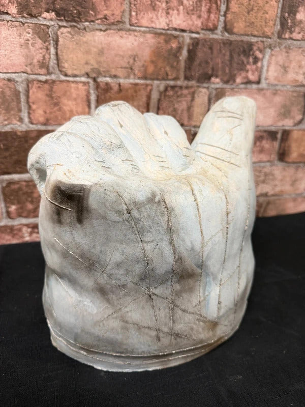 Unusual Clay Hand Sculture