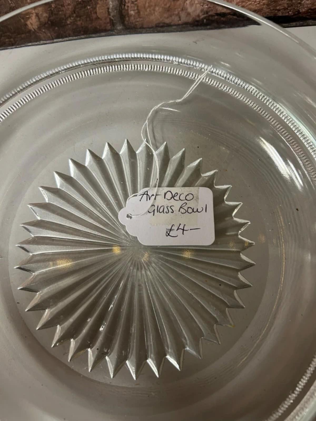 Art Deco Glass Bowl