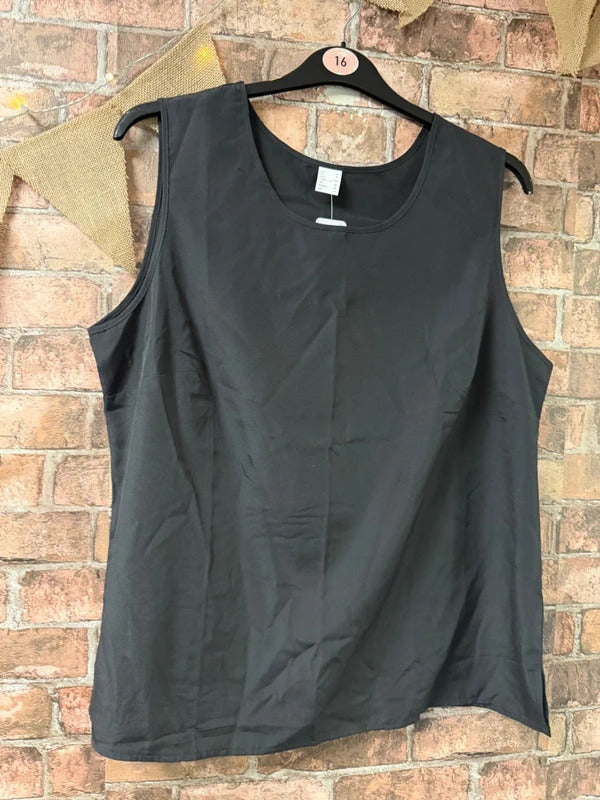 Black Strap Top - Size 20