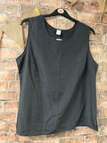 Black Strap Top - Size 20
