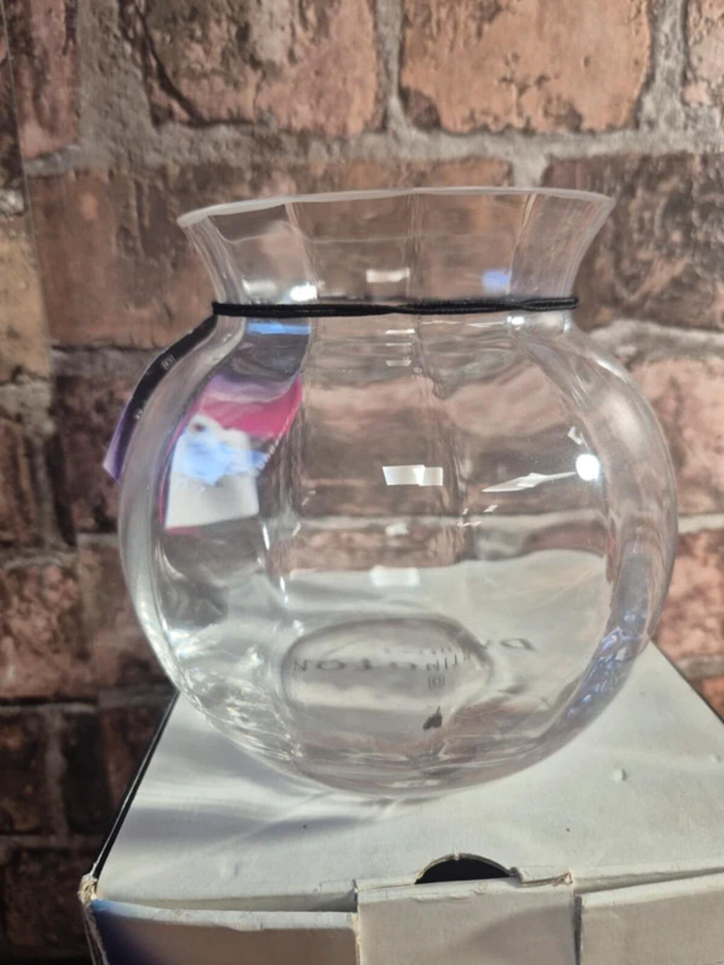 Dartington crystal round bowl