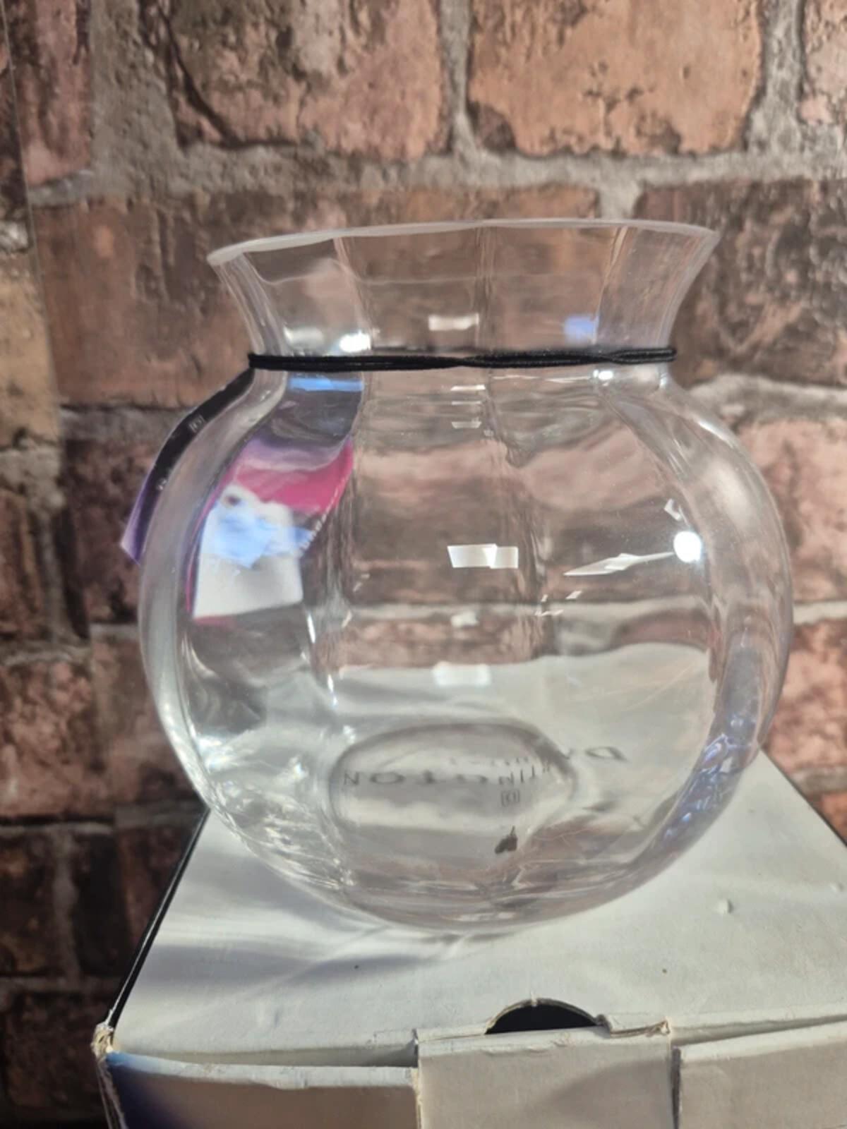 Dartington crystal round bowl